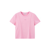 Women's Slim-Fit Tencel T-Shirt with Embroidery